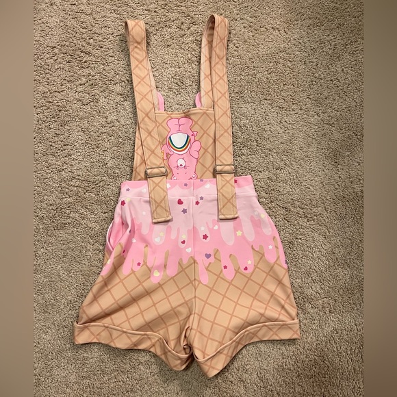CHEER BEAR ICE CREAM SHORT EARVERALLS XS NWOT BLACKMILK BM BLACK MILK BEAR - Picture 8 of 9